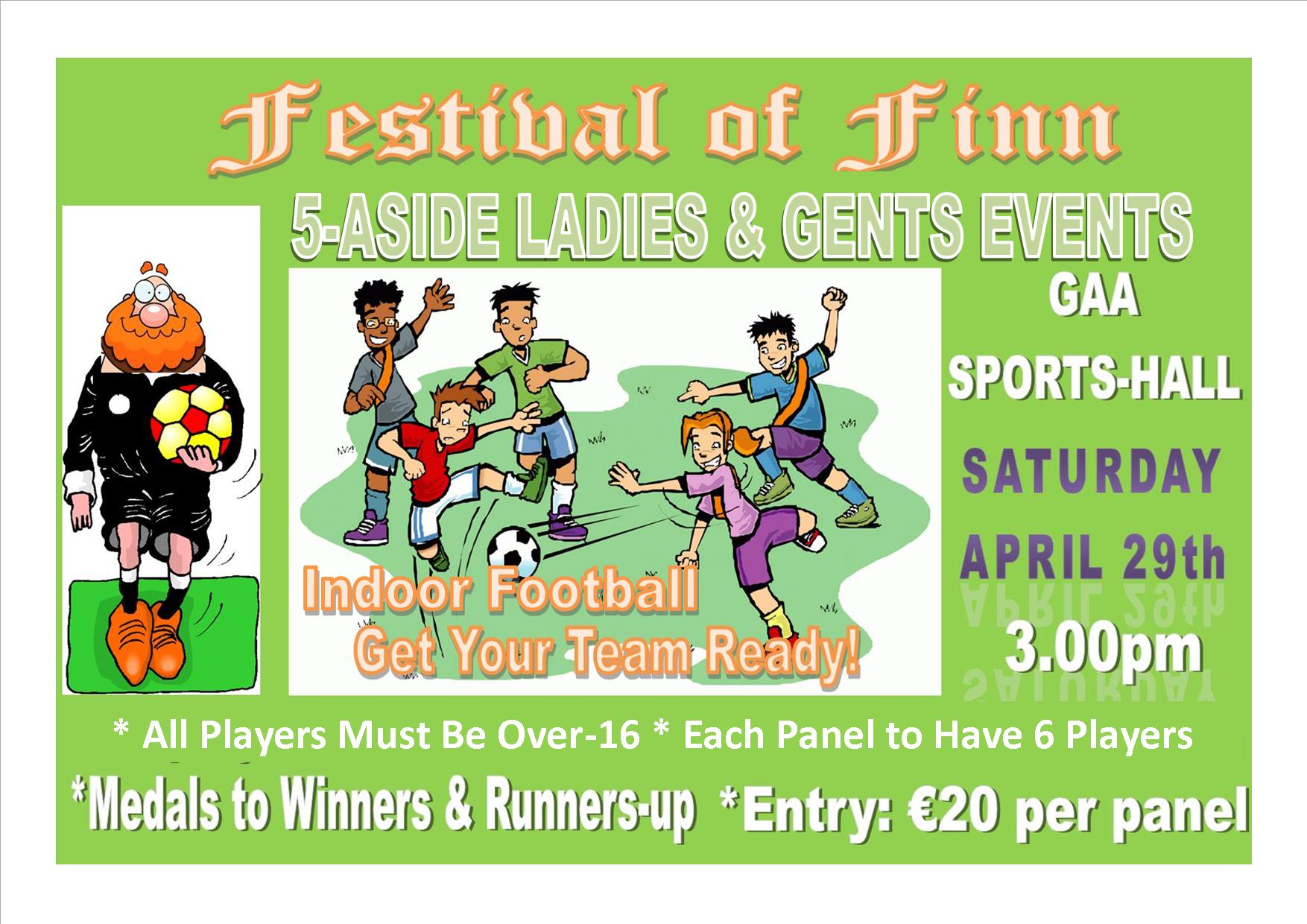 5 A Side Soccer Tournament, Festival of Finn, Corofin